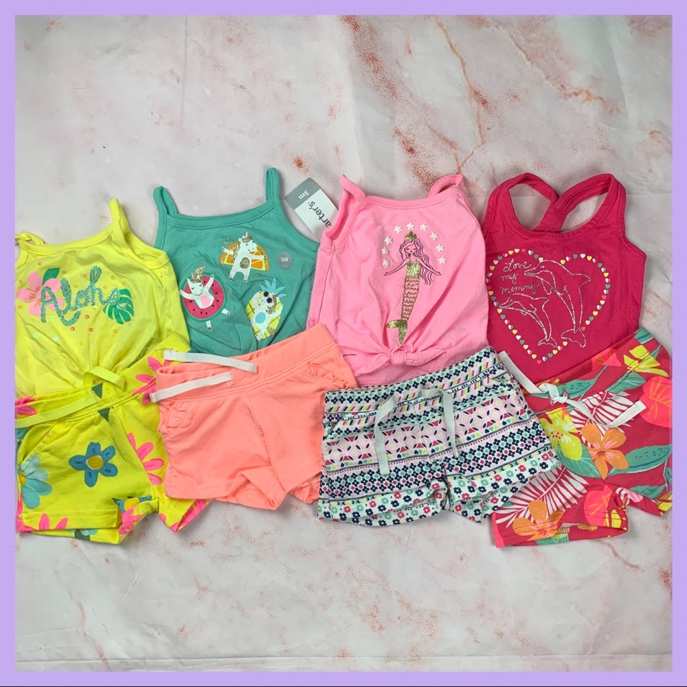 Carters Babygirl Matching Set Bundle - NWOT